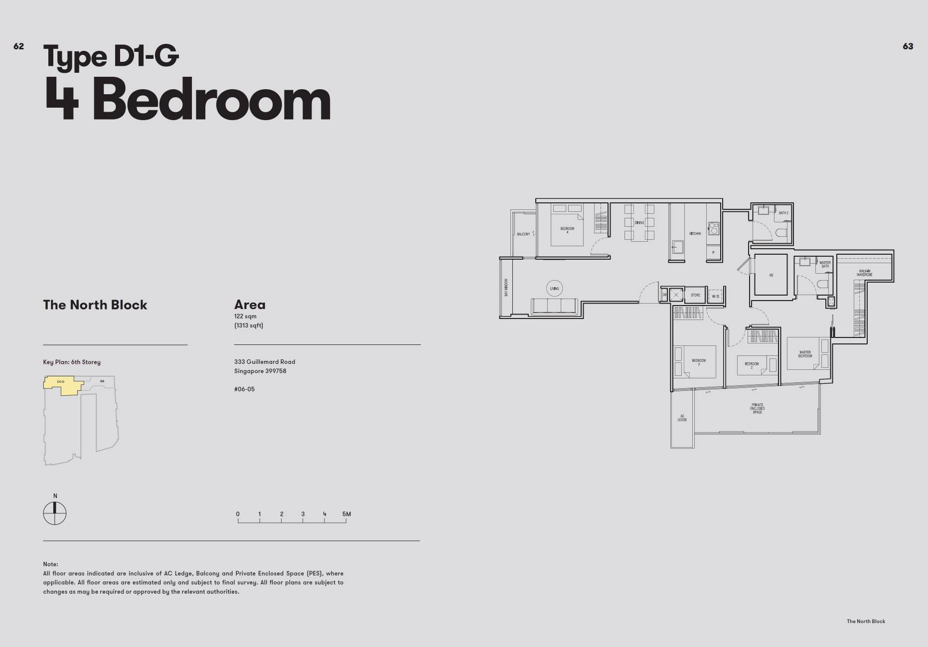 NoMa 1 Bedroom Floor Plan 3
